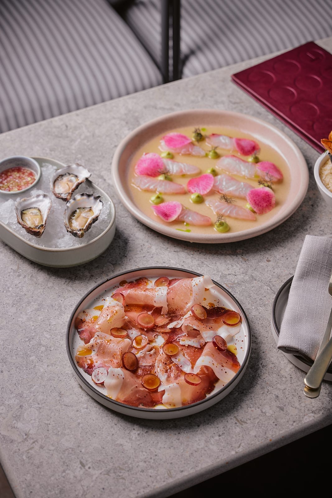 Small plates designed to share at Fleet Rooftop Bar
