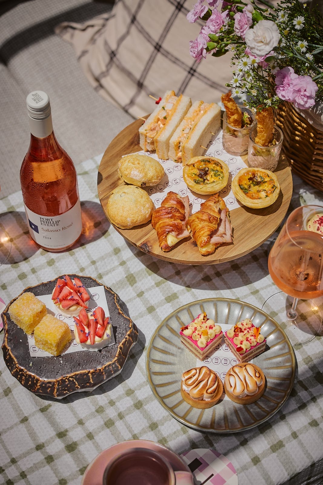Sweet and savoury bites at Fleet's Picnic High Tea
